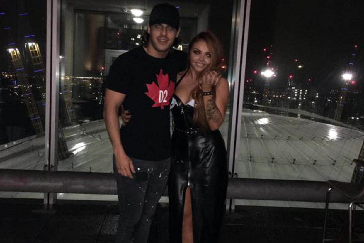 All smiles: Jesy Nelson with Chris Clark: Instagram/ Chris Clark