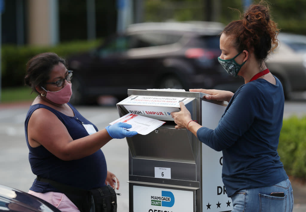 Florida Primary Ballots Are Tabulated At Miami-Dade Election Headquarters