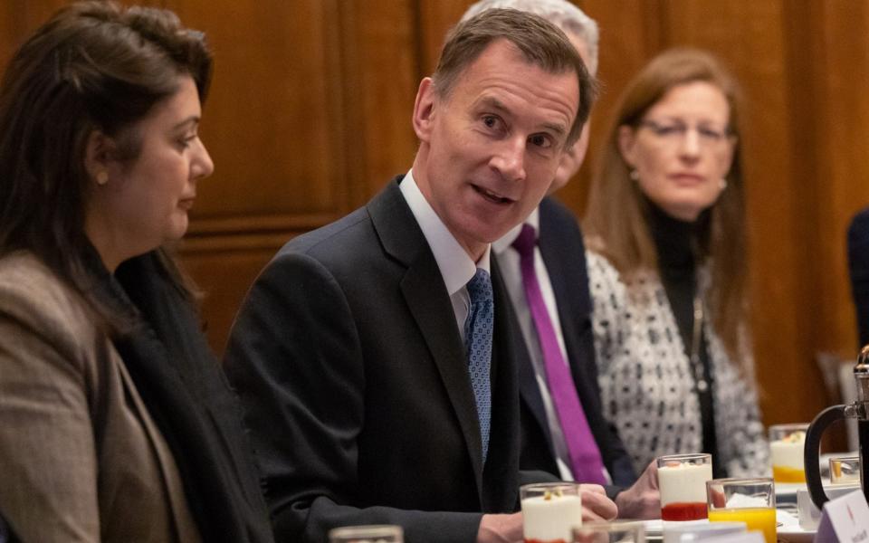 The Chancellor hosts a 'Business breakfast' at No 11 - Simon Walker / No10 Downing Street