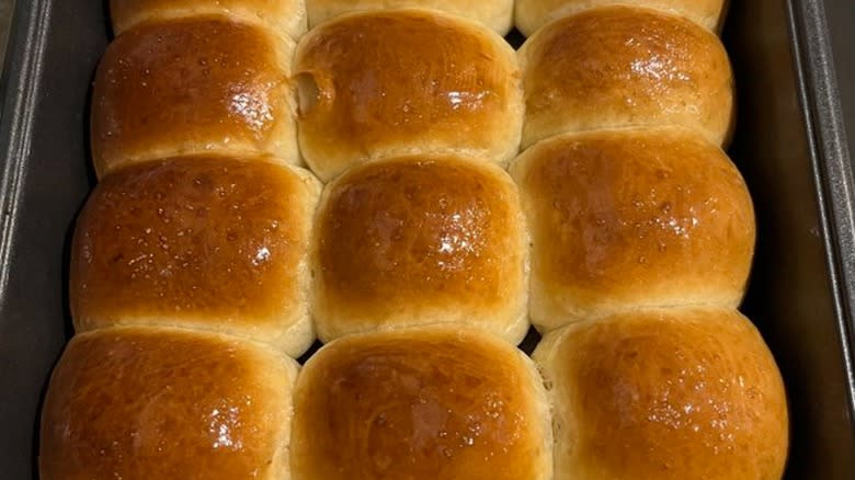 Salted honey butter dinner rolls