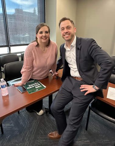 <p>Courtesy Christy Bullock</p> From left: Christy Bullock and Dr. Godzik Jakub.