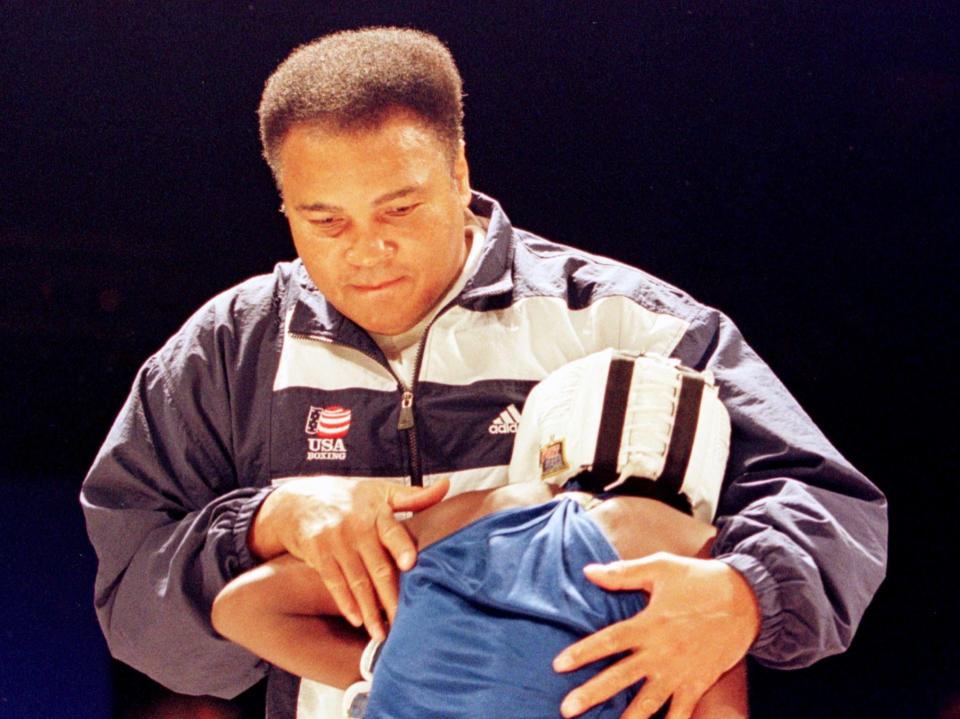 Muhammad Ali at the Ali Cup in Louisville in 1997AFP via Getty Images