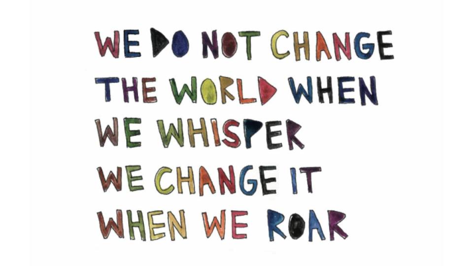Gucci與詩人合作，在國際婦女節發起的「Chime for Change」活動。（網路截圖/Gucci）