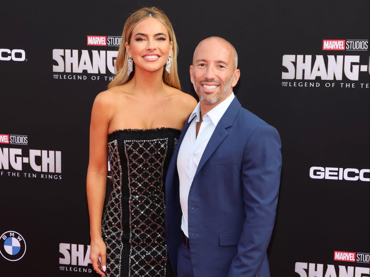 Chrishell Stause and Jason Oppenheim in August 2021 (Getty Images)