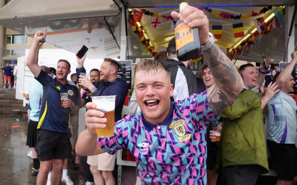 Scotland fans in Stuttgart