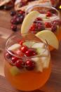 <p>Apple cider is THE go-to when it comes to taking summery sangria into fall, but it can be a little sweet. Pair it with cranberry juice to keep it tart, and you can drink this all fall and winter long.</p><p>Get the <strong><a href="https://www.delish.com/cooking/recipe-ideas/recipes/a50192/cran-apple-sangria-recipe/" rel="nofollow noopener" target="_blank" data-ylk="slk:Cranberry Sangria recipe;elm:context_link;itc:0;sec:content-canvas" class="link ">Cranberry Sangria recipe</a>.</strong></p>