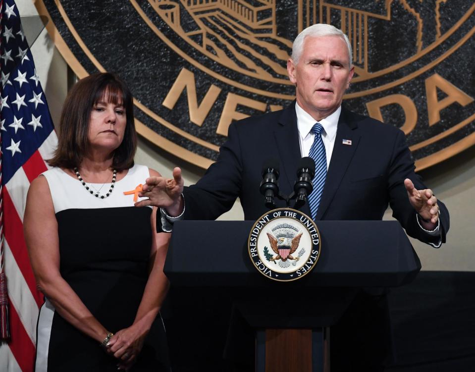 Mike Pence says criticism of wife's job at school that bans LGBT+ students is 'deeply offensive'