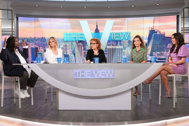 <p>Lorenzo Bevilaqua/ABC via Getty</p> Whoopi Goldberg, Sara Haines, Joy Behar, Sunny Hostin and Alyssa Farah Griffin on "The View"