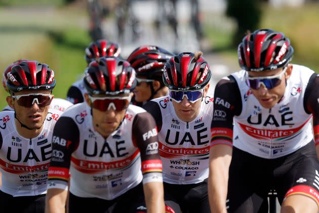 La formation UAE Emirates a opté pour une stratégie de course qui va à l'encontre de la tradition, Tadej Pogacar ne s'élancera donc pas en dernier pour le contre-la-montre introductif. (Photo: Gonzalo Fuentes via Reuters)