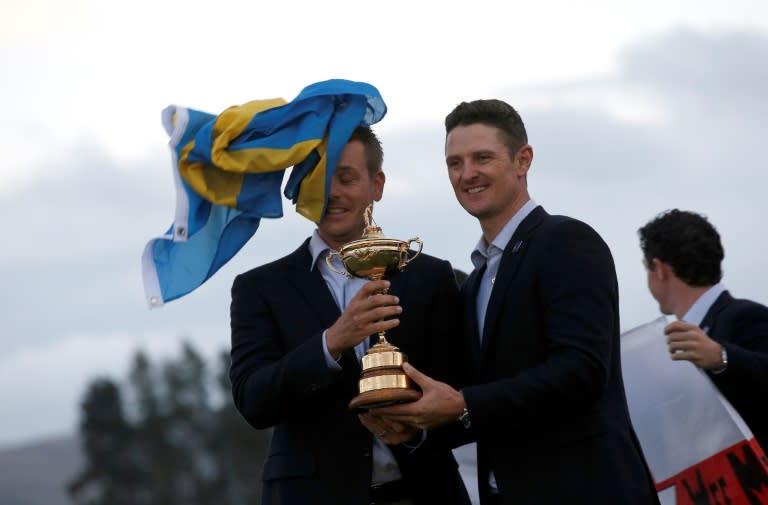 Stenson and Justin Rose led Europe as a formidable pairing in their 2014 victory at Gleneagles