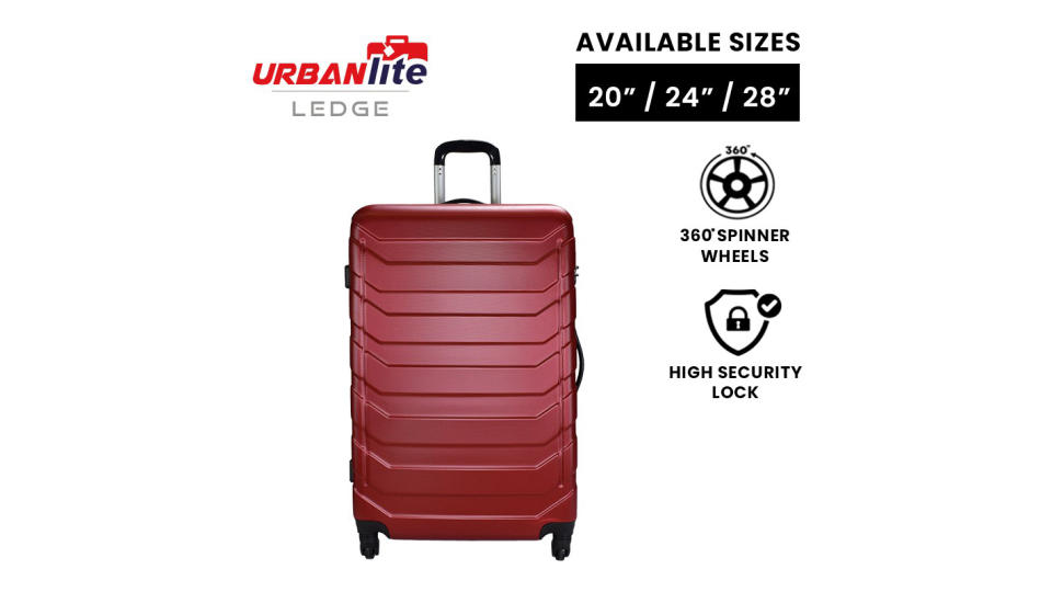 Urbanlite LEDGE 28 inch Luggage 360° Spinner Wheels ABS Hard case- ULH8935 (Universal Traveller). (Photo: Shopee SG)