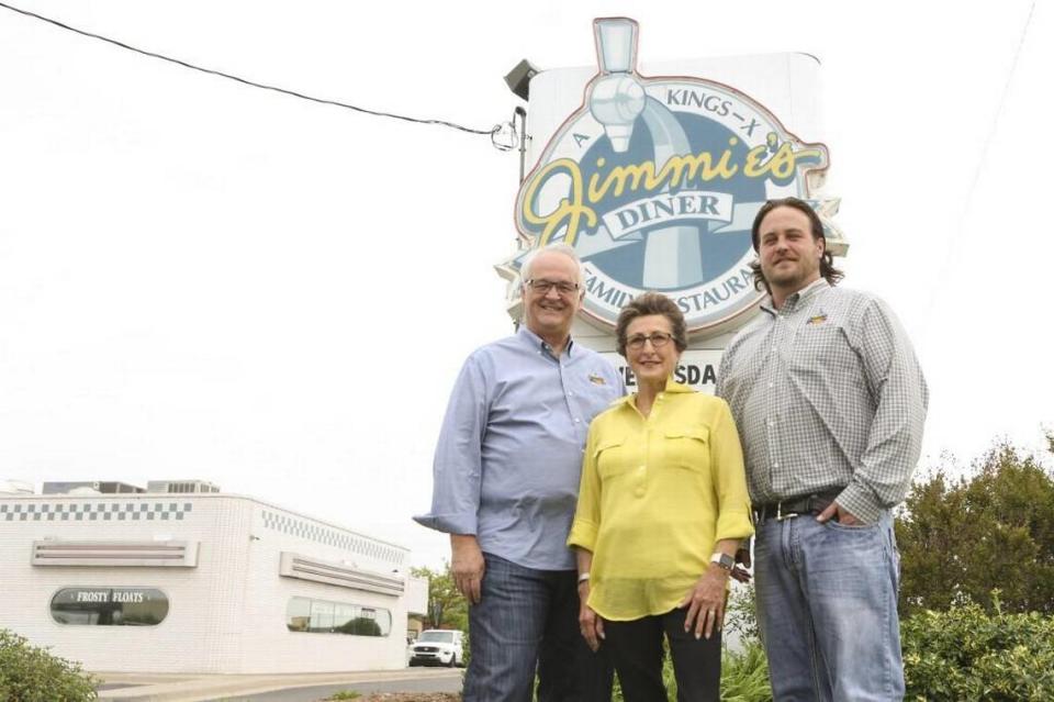 Jimmie’s Diner owners, left to right, Jack and Linda Davidson, with their son Joe Davidson, are the owners of Jimmie’s Diner.