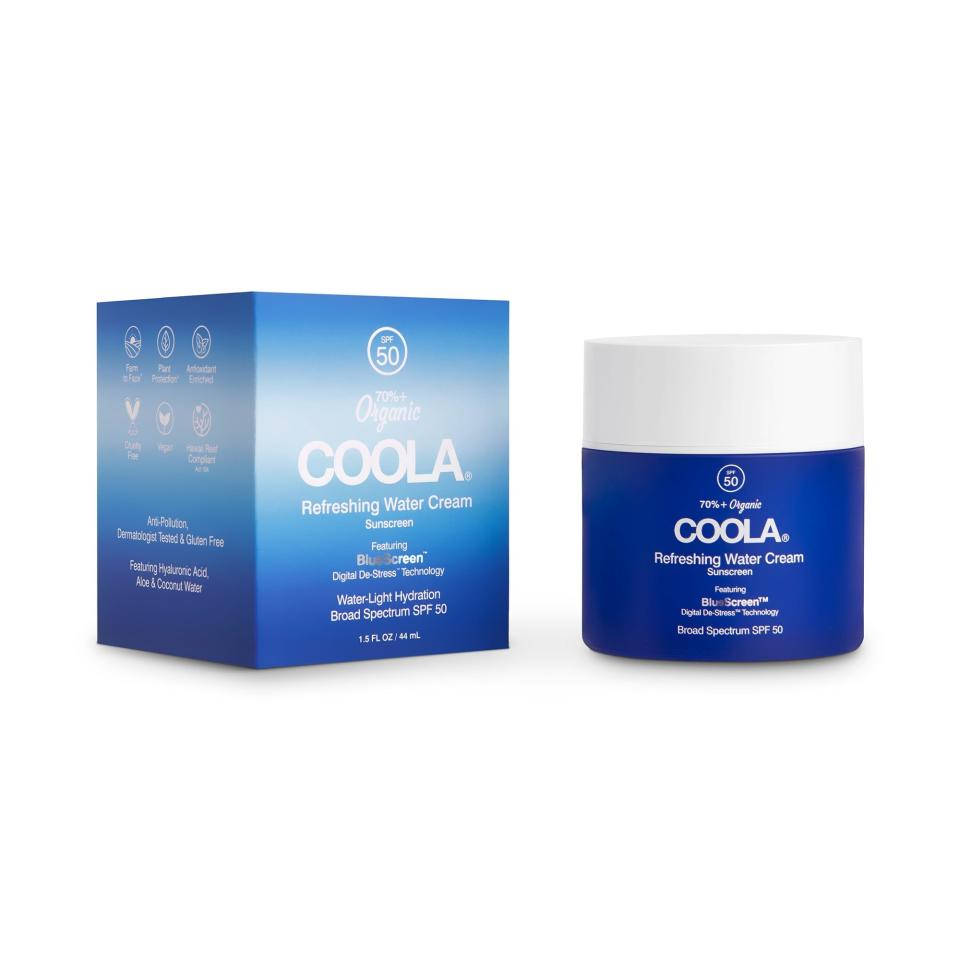 <p><strong>Coola</strong></p><p>coola.com</p><p><strong>$48.00</strong></p><p><a href="https://coola.com/products/refreshing-water-cream-organic-face-sunscreen-spf-50" rel="nofollow noopener" target="_blank" data-ylk="slk:Shop Now;elm:context_link;itc:0" class="link ">Shop Now</a></p><p>Even though I spend a lot of time there, I don’t particularly love the gym locker room. The name of the game for me is to get in and out as quickly as possible, which is why I love multifunctional products that reduce the amount of stuff I need to apply (and carry with me). That’s why this cream has become my post-gym must have. It’s a light, gel formula moisturizer that just happens to contain a highly protective sunscreen—but you’d never know it if you didn’t read the label. There is absolutely no greasiness or white cast and it eliminates the need to apply a goopy sunscreen over my usual moisturizer.</p>