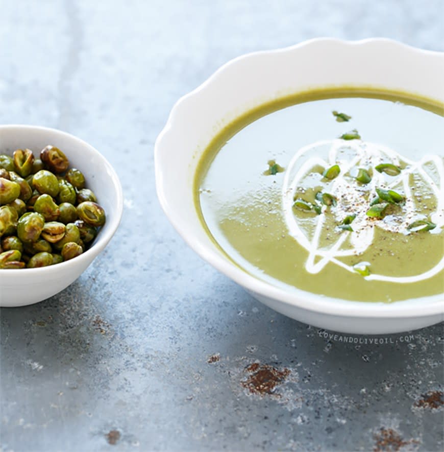 Silky Edamame Soup from Love and Olive Oil