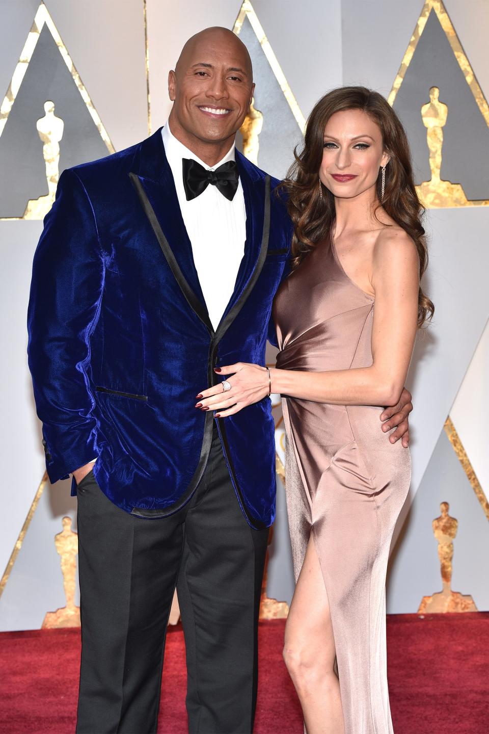 Dwayne "The Rock" Johnson and Lauren Hashian