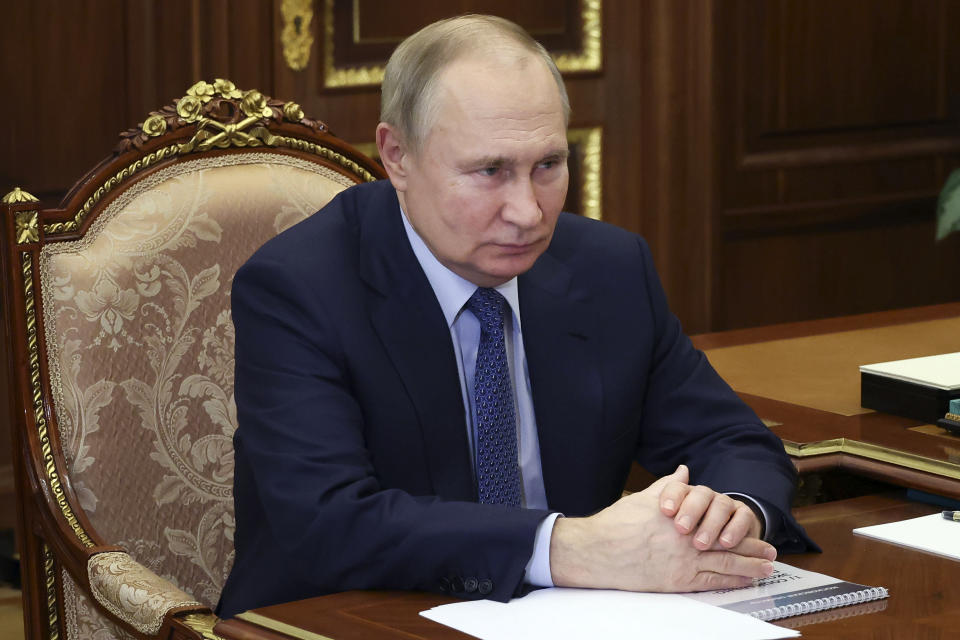 Vladimir Putin (Mikhail Klimentyev, Sputnik, Kremlin Pool Photo via AP)