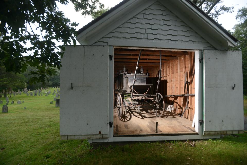 This 19th century hearse will be on display later this month during a historical tour which will make a stop at the Marstons Mills Cemetery off Route 149.