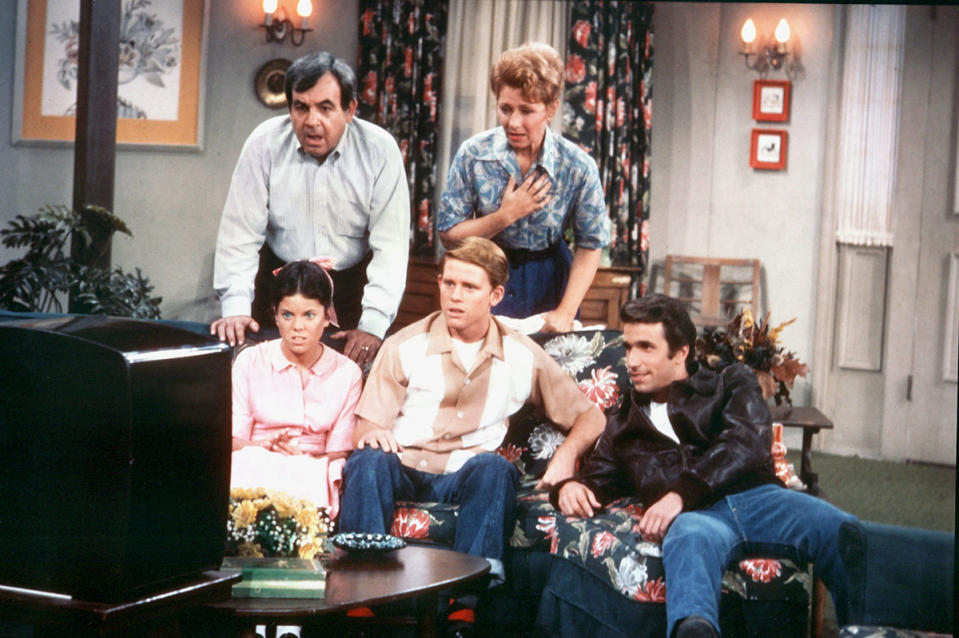 The cast of Happy Days, 1978