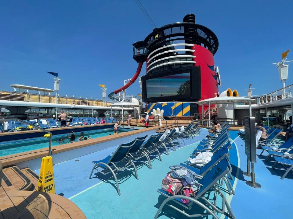 a pool on the disney magic