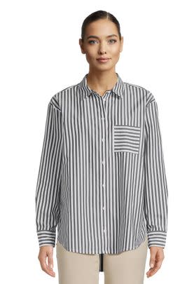 An oversized button-up shirt