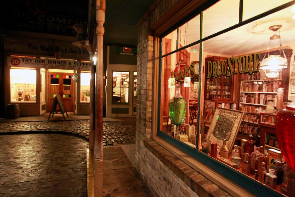 Laab's Drugstore was one of the original stops in the Streets of Old Milwaukee when the exhibit opened in January 1965.