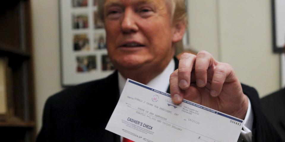 donald trump check