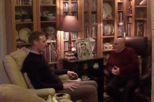 Dan Walker sat down with the pensioner at his home in Oldham where he spoke candidly about loneliness during the festive period (BBC Breakfast)