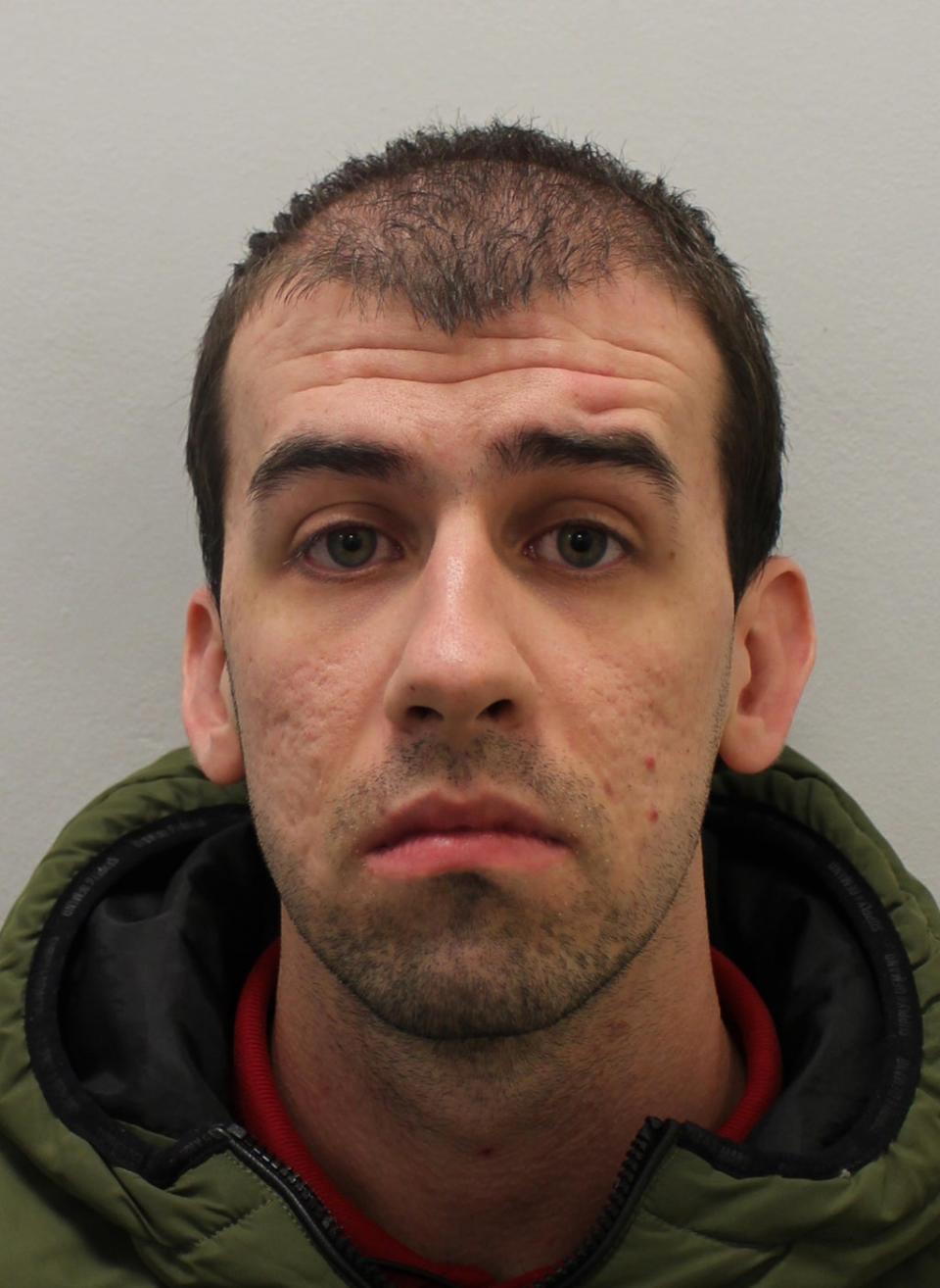 Benjamin O’Shea was sentenced to eight-and-a-half-years in jail (Metropolitan Police/PA) (PA Media)