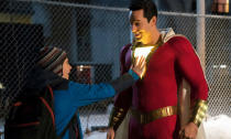 <p>A young boy becomes an adult with godlike powers every time he says the word “Shazam!” after a wizard from another dimension chooses him. He must learn how to become a superhero in order to stop villain Dr. Thaddeus Sivana. </p>