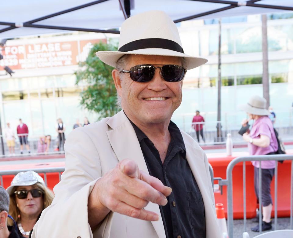 Micky Dolenz poses before a posthumous Hollywood Walk of Fame star ceremony for "Mama" Cass Elliot, Monday, Oct. 3, 2022, in Los Angeles. Dolenz will be in Athens, Ga. for a promotional event at Wuxtry Records on Nov. 3.