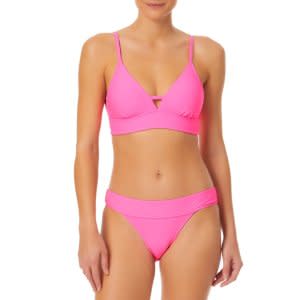 No Boundaries Junior's Tricot Solid Bikini Swimsuit