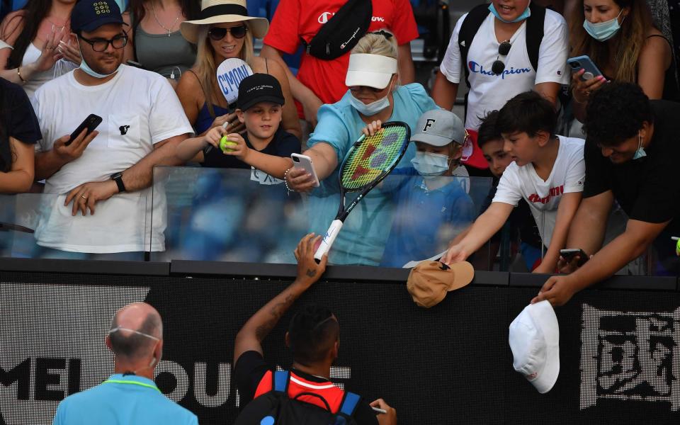 Australia's Nick Kyrgios boy - AFP