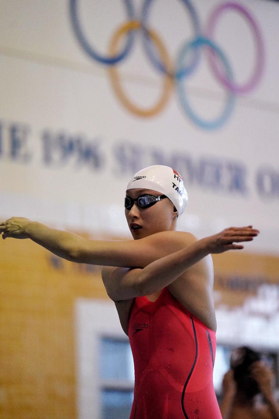 游泳,何詩蓓,女子100米自由泳,美國游泳公開賽,譚凱琳