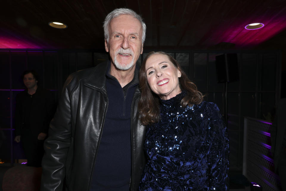 James Cameron and Molly Shannon