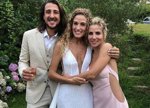 Elsa Pataky, en la boda de su hermano Christian (Instagram).