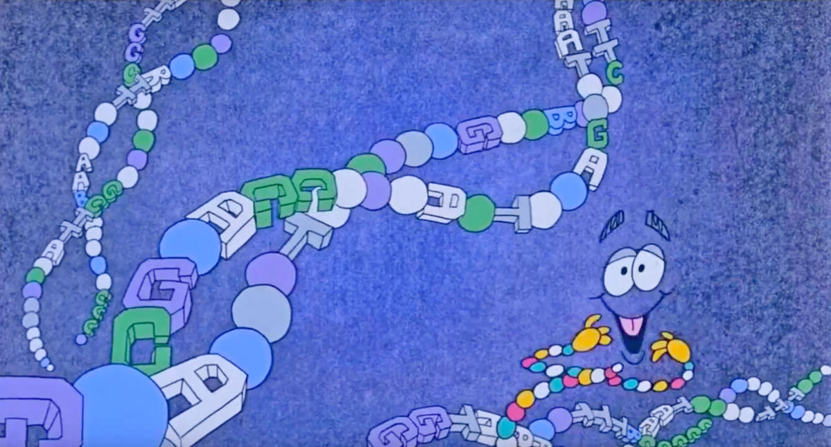 dna sequencing cartoon