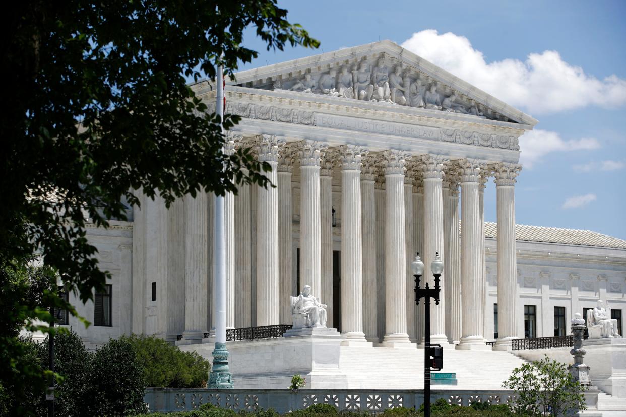 In this June 29, 2020 file photo, the Supreme Court is seen on Capitol Hill in Washington. (AP Photo/Patrick Semansky)