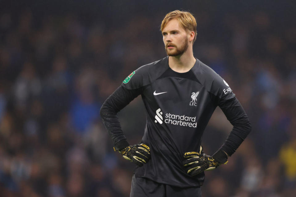 Liverpool's backup goalkeeper Caoimhin Kelleher