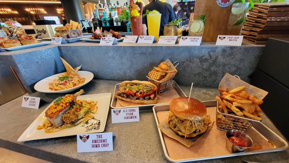 A look at some of the dishes at Guy Fieri's Kitchen + Bar in Council Bluffs.