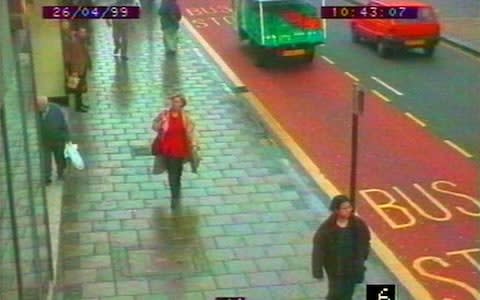 CCTV footage, issued by Scotland Yard, shows the television presenter on the morning of her death - Credit: Scotland Yard&nbsp;