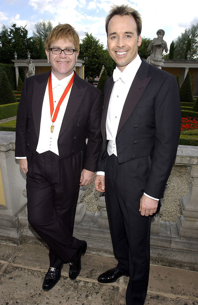 John and Furnish at the White Tie & Tiara Ball in 2002
