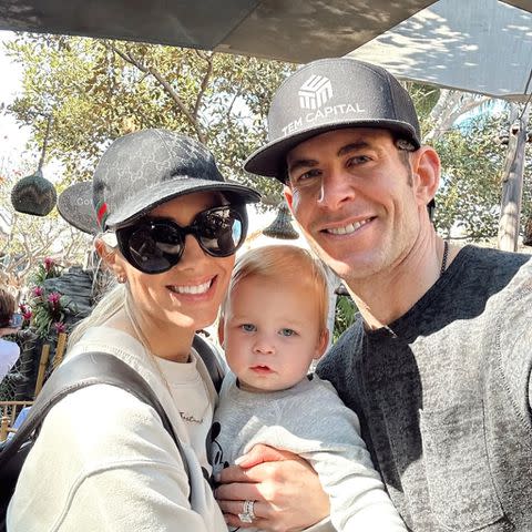 <p>Heather Rae El Moussa/Instagram</p> Heather, Tarek and son Tristan at Disneyland