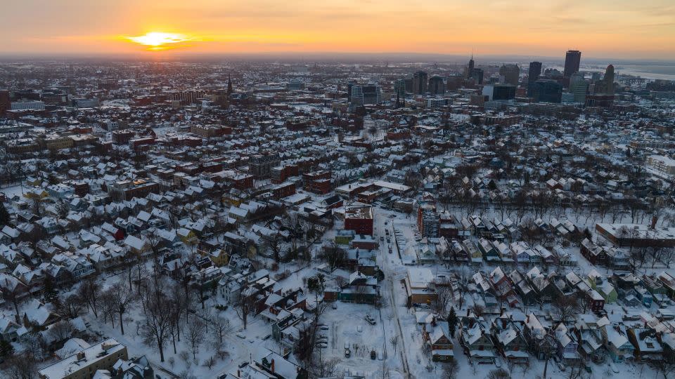 The monster blizzard that killed dozens in the US over the Christmas weekend in 2022 crippled parts of New York state. - Joed Viera/AFP/Getty Images