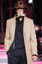 <b>Berlin Fashion Week</b>: Yohji Yamamoto sent models down the runway with weird and wonderful facial hair ©Rex