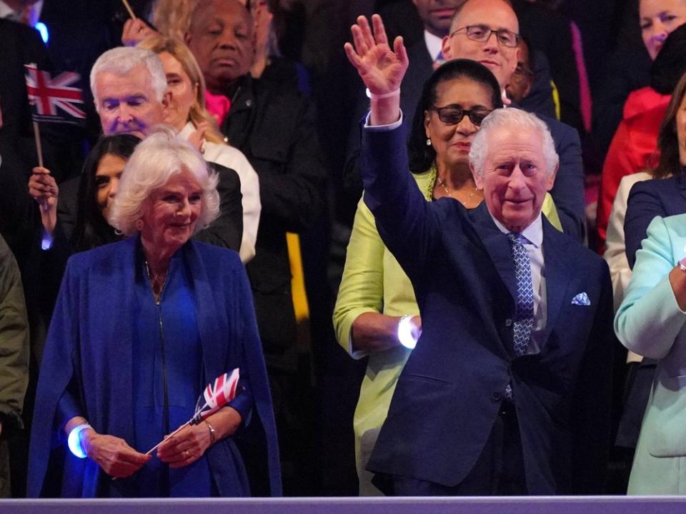 Queen Camilla und König Charles III. bei dem feierlichen Krönungskonzert. (Bild: imago images/i Images)