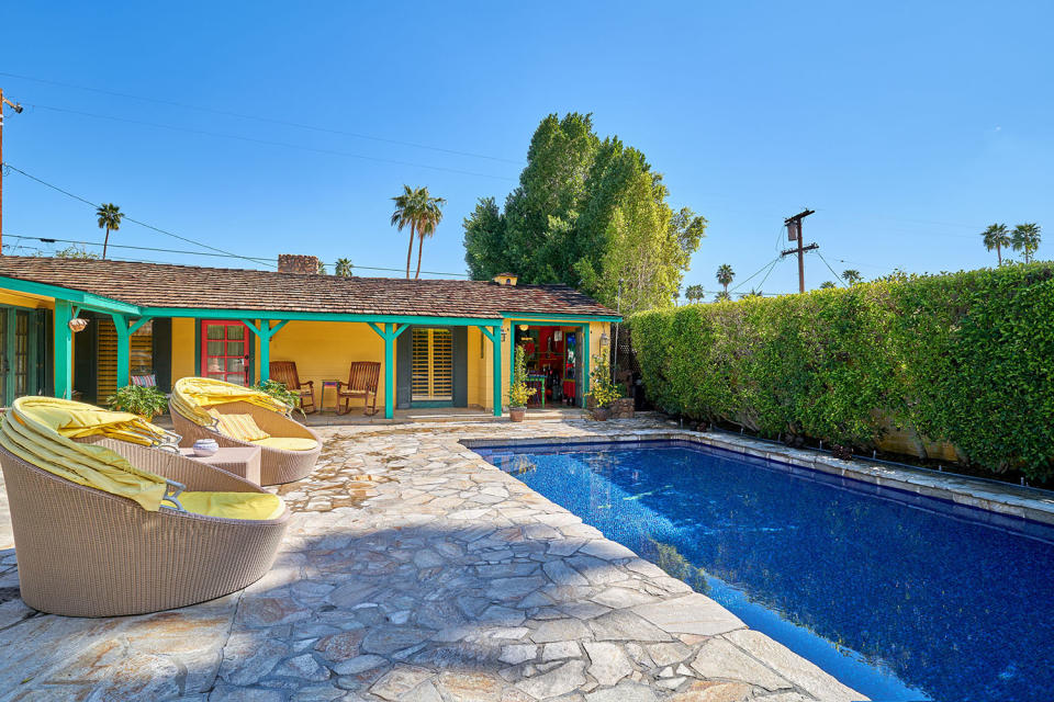 The courtyard and the pool