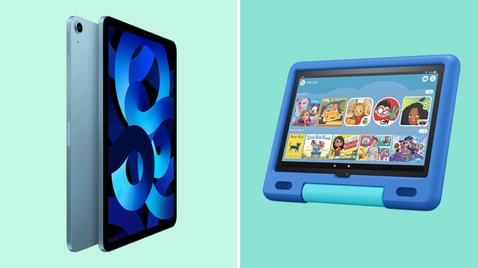 A tablet is a great way for kids and adults alike to keep entertained.