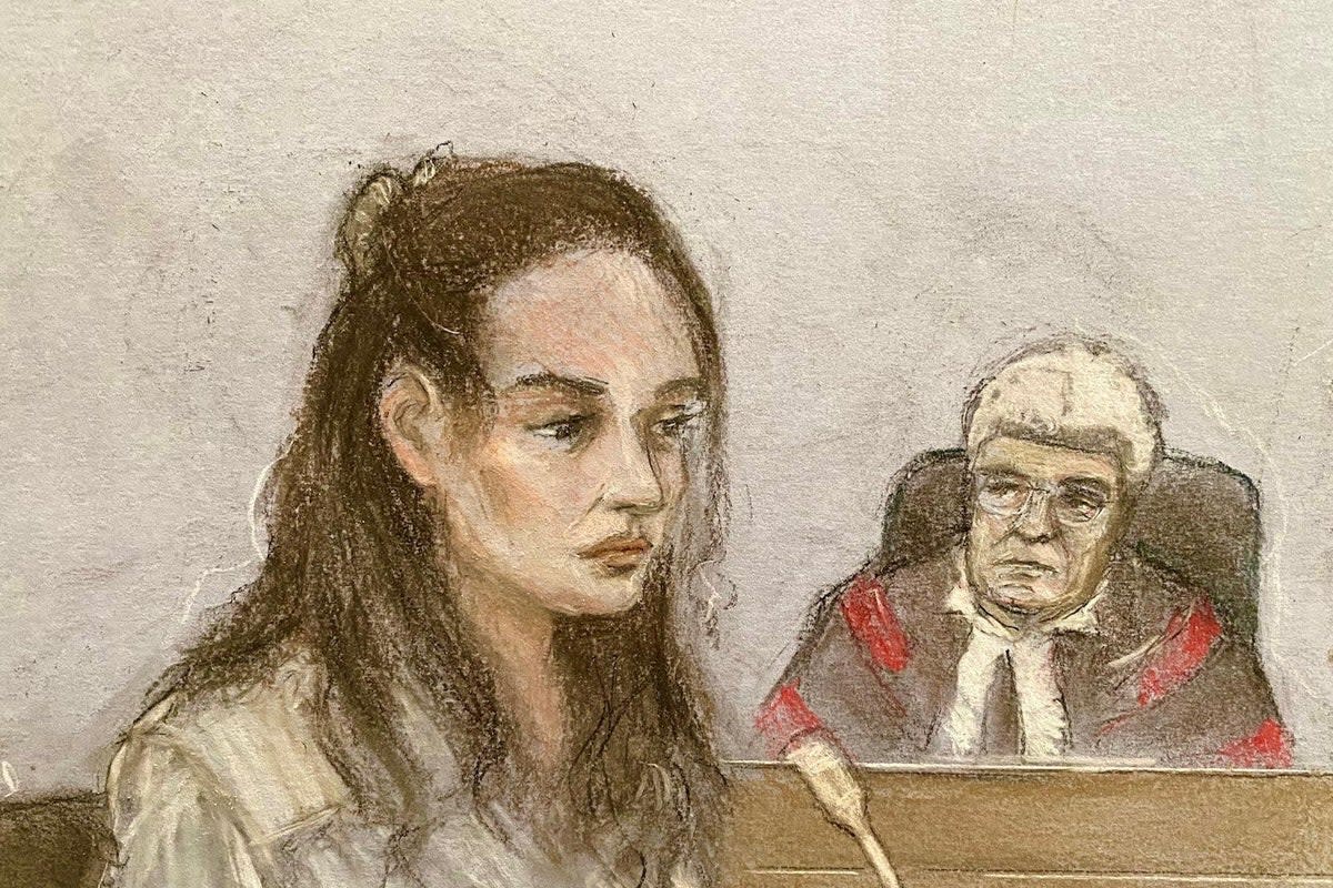 Court artist sketch of Constance Marten giving evidence at the Old Bailey (PA Wire)