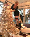 <p>Looks like Ice-T’s reality-star wife, Coco, is once again early to set up her decorations (with the help of daughter Chanel), and there’s a very good reason for that. “Its a tradition that I put up my tree a week before Thanksgiving. A lot of family is coming into town and I want my house to be very festive,” she explained in a caption dated Nov. 20. She also explained how the pic came to be: “Ice caught Santa’s Lil helper in action.” (Photo: <a rel="nofollow noopener" href="https://www.instagram.com/p/BbvNzebFDVs/?hl=en&taken-by=coco" target="_blank" data-ylk="slk:Coco Austin via Instagram;elm:context_link;itc:0;sec:content-canvas" class="link ">Coco Austin via Instagram</a>) </p>