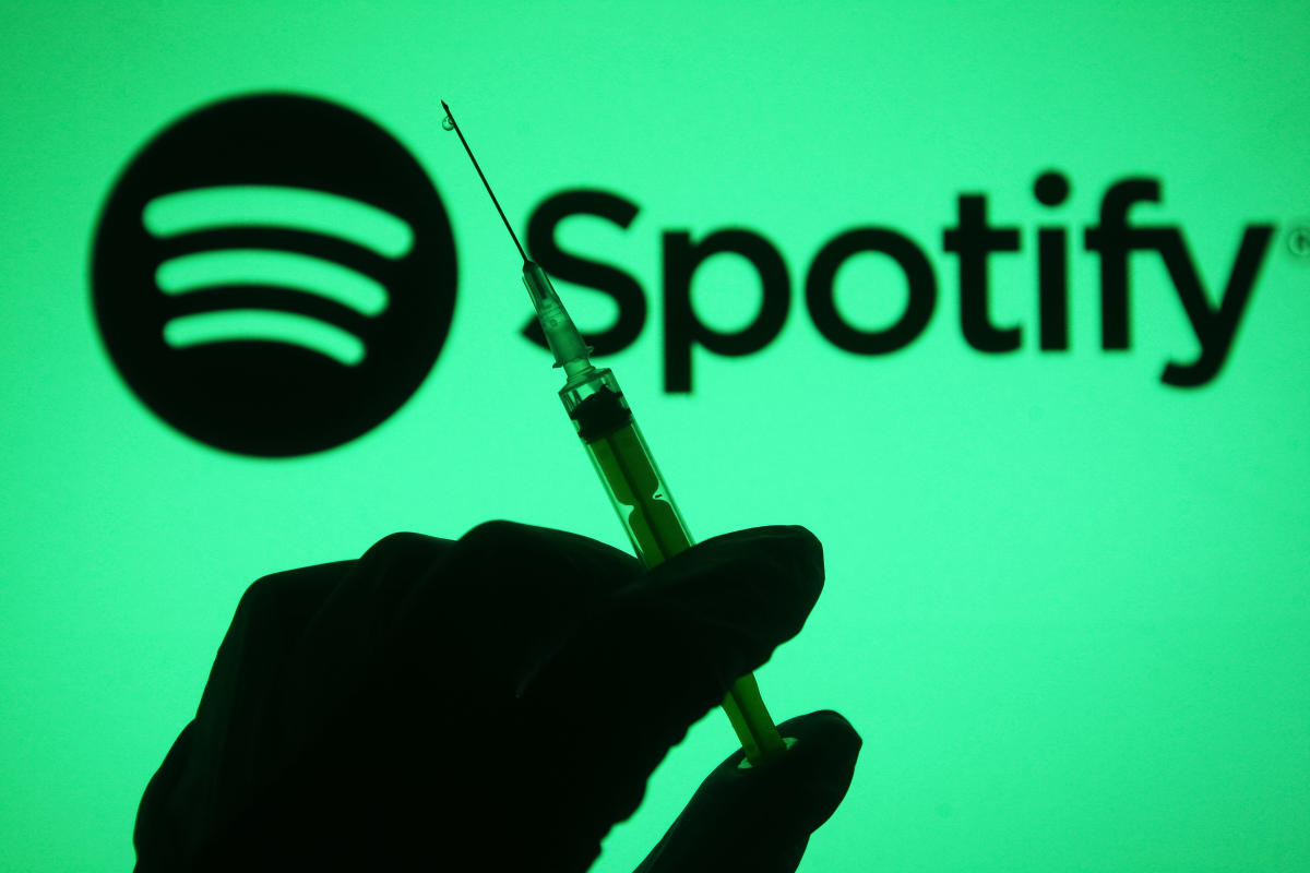 Spotify adds promised COVID-19 content advisory - engadget.com